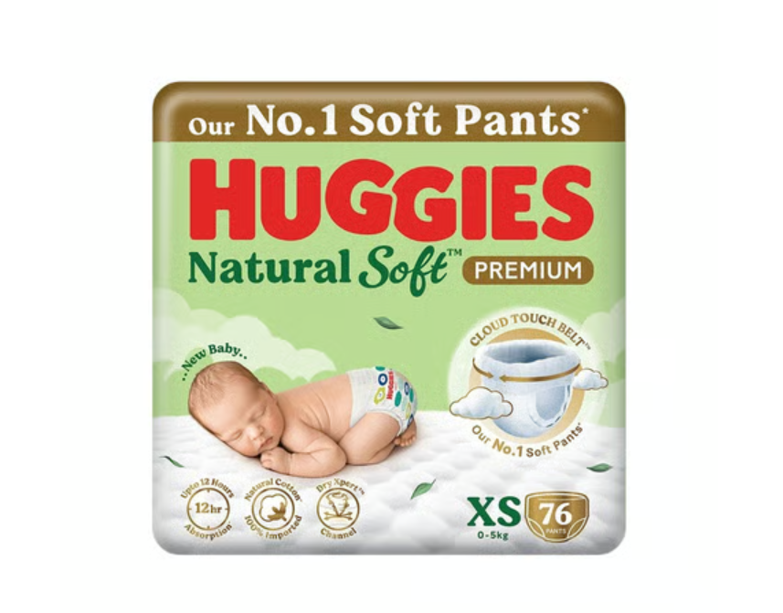 Huggies Natural Soft Pant Style Baby Diaper Large