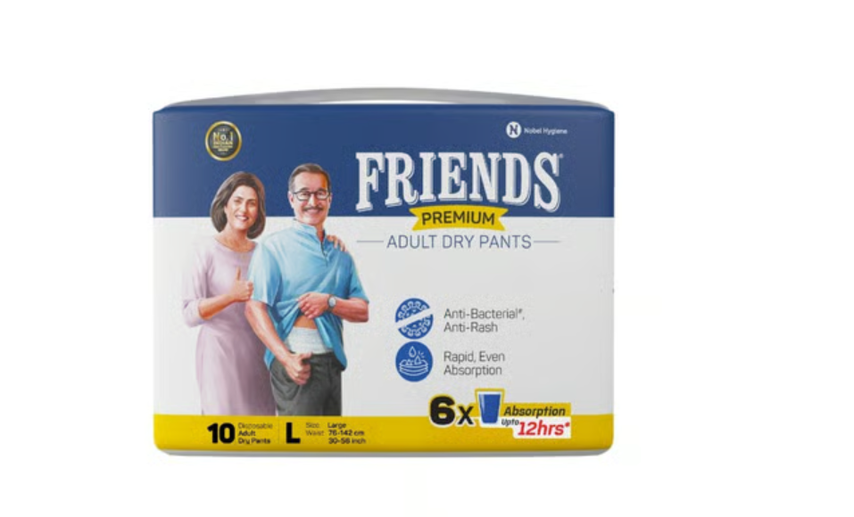 Friends Premium Adult Diaper Pant Style (L, 30-56")