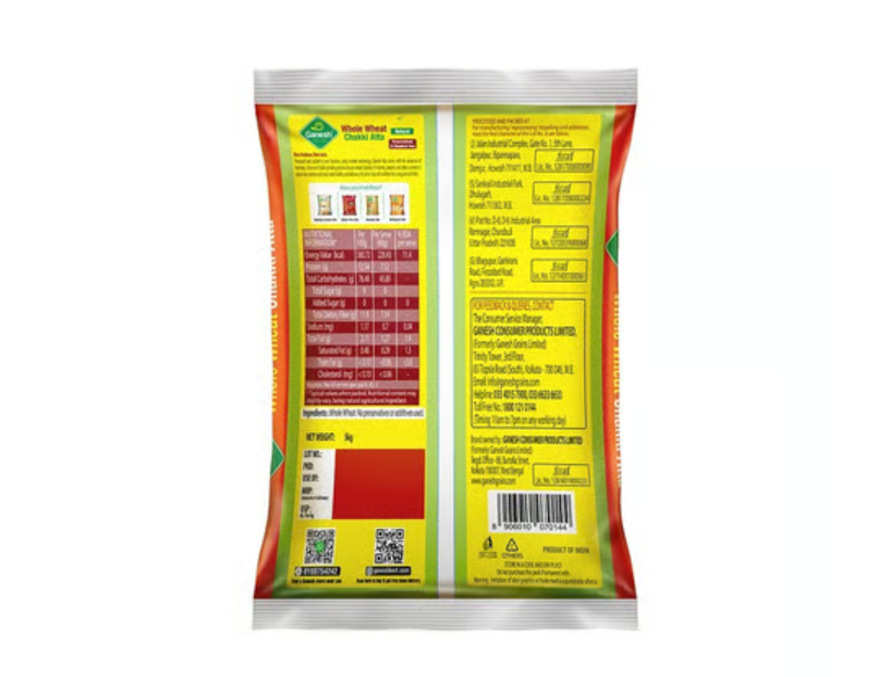 Ganesh Whole Wheat Chakki Atta 5kg