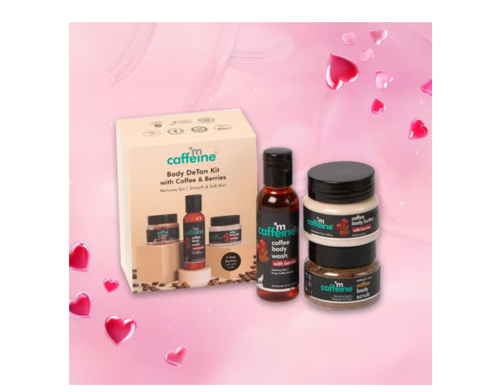 MCaffeine Miniature Coffee Body DeTan Skin Care Kit pack