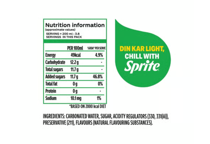 Sprite Lime Flavored Soft Drink 750 Ml