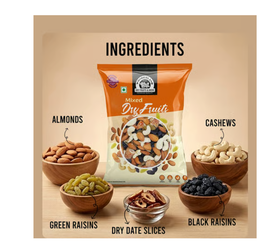 Wonderland Foods Panchmeva Dry Fruits Mix 135 Grams