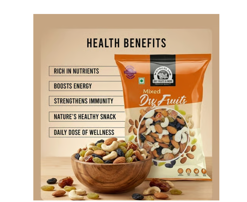 Wonderland Foods Panchmeva Dry Fruits Mix 135 Grams