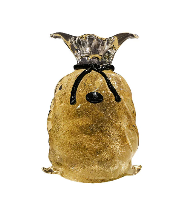Bag Medium Transparent Gold