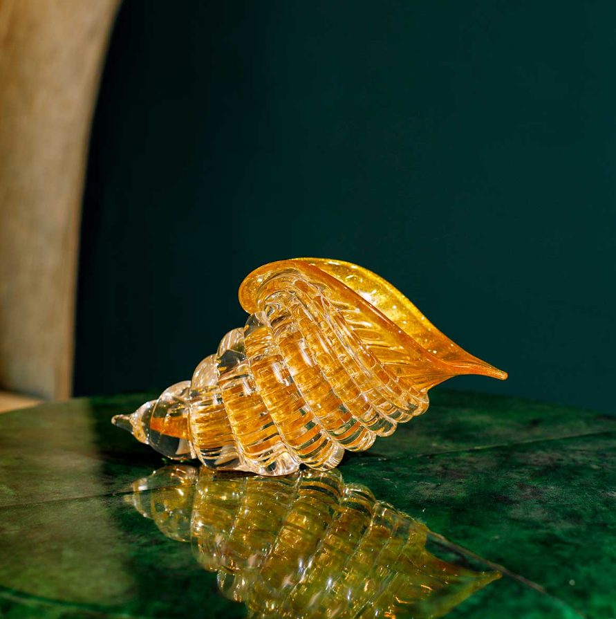 Cornucopia Medium Amber & Gold